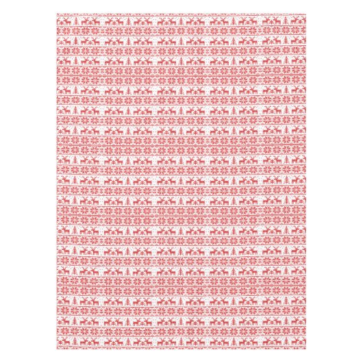 Klassisches Ren Weihnachten. Muster Tischdecke (Vorderseite)