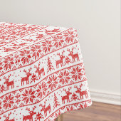 Klassisches Ren Weihnachten. Muster Tischdecke (Beispiel)