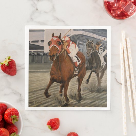 Klassisches Rennen, bei dem der Unterlegene gewinn Serviette (Beispiel)