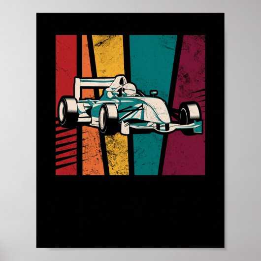 Klassisches Retro 70er Formel Motorsport Racing Poster (Vorne)