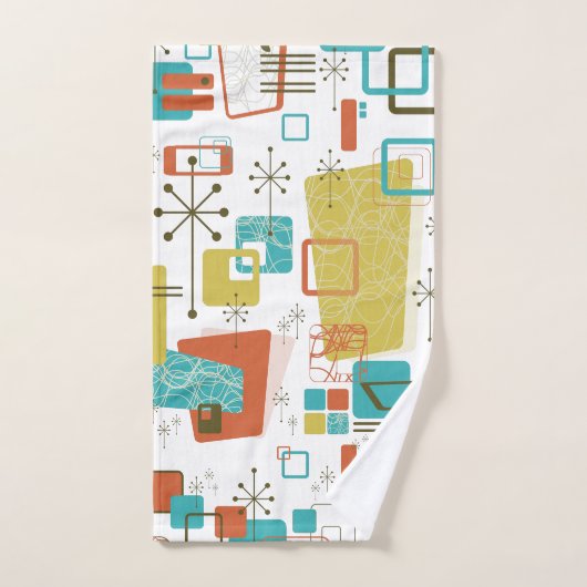 Klassisches Retro Badhandtuch Set (Handtuch)