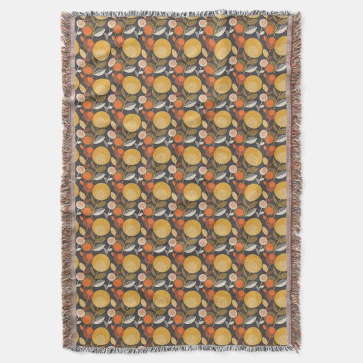 Klassisches Retro Blumenmuster Decke (Vorderseite Vertikal)