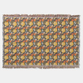 Klassisches Retro Blumenmuster Decke (Vorderseite)