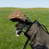 Klassisches Retro Blumenmuster Golf Headcover (In SItu)