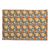 Klassisches Retro Blumenmuster Kissenbezug (Rückseite-Links)