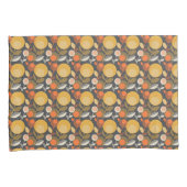 Klassisches Retro Blumenmuster Kissenbezug (Vorderseite-Rechts)