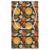 Klassisches Retro Blumenmuster Kleine Geschenktüte (Rückseite)