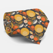 Klassisches Retro Blumenmuster Krawatte (Gerollt)