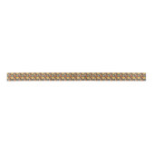 Klassisches Retro Blumenmuster Satinband (Vorderseite)