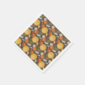 Klassisches Retro-Blumenmuster Serviette (Ecke)