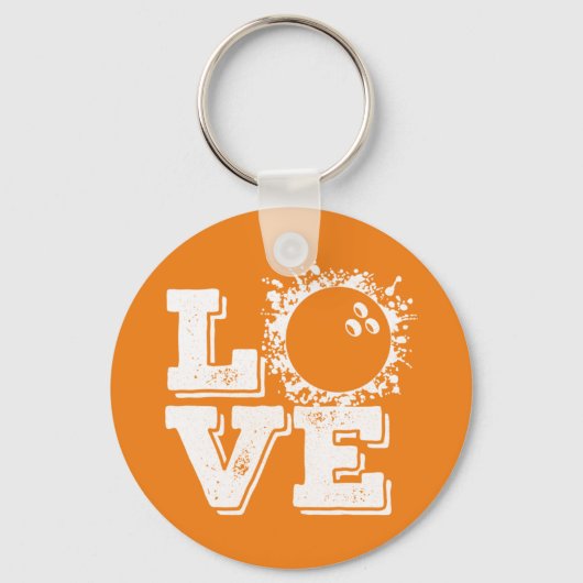 Klassisches Retro-Bowling-Vintages T-Shirt Schlüsselanhänger (Vorderseite)