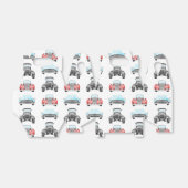 Klassisches Retro Cars Vintages Aquarellmuster Geschenkschachtel (Ungefaltet)