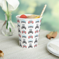 Klassisches Retro Cars Vintages Aquarellmuster