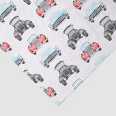 Klassisches Retro Cars Vintages Aquarellmuster Seidenpapier (Ausschnitt)