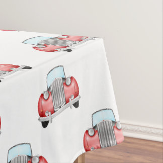 Klassisches Retro Cars Vintages Aquarellmuster Tischdecke