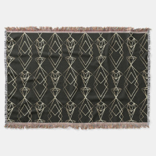 Klassisches Retro-Design in Schwarz und Gold Decke