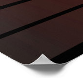 Klassisches Retro Design Poster - Schwarz & Rot (Ecke)