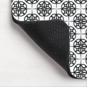 Klassisches Retro-Feeling geometrisches Muster Mousepad (Ecke)