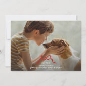 klassisches Retro-Foto Feiertagskarte (Vorderseite)