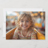 klassisches Retro-Foto Feiertagskarte (Rückseite)