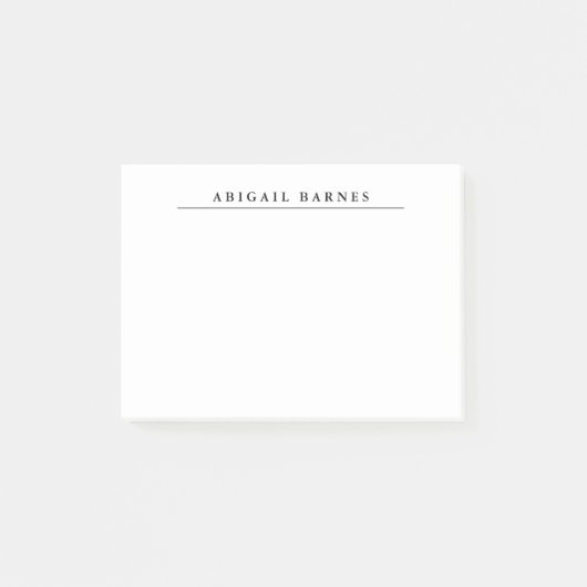 Klassisches Retro Minimalistisch Beruflich Post-it Klebezettel (Vorderseite)