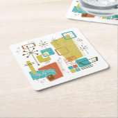 Klassisches Retro Rechteckiger Pappuntersetzer (angewinkelt)