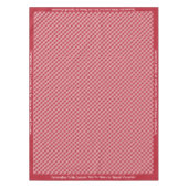 Klassisches Retro Red Checkered Gingham-Muster Tischdecke (Vorderseite)