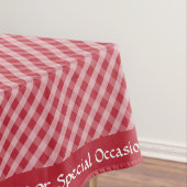 Klassisches Retro Red Checkered Gingham-Muster Tischdecke (Beispiel)