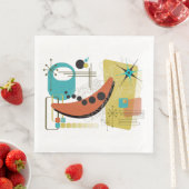 Klassisches Retro-Redux-Papier Napkin Serviette (Beispiel)