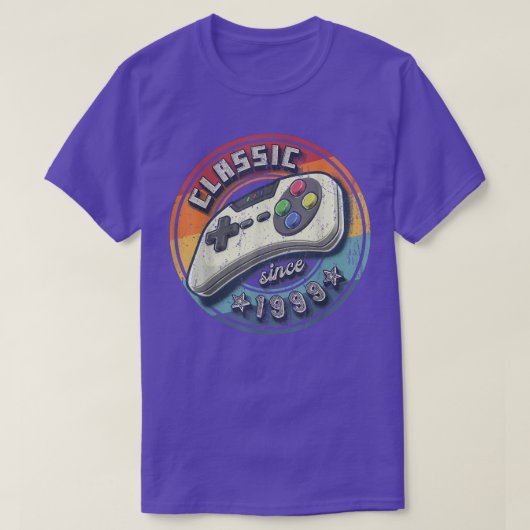 Klassisches Retro Video Game Contro aus dem Jahr 1 T-Shirt (Design vorne)