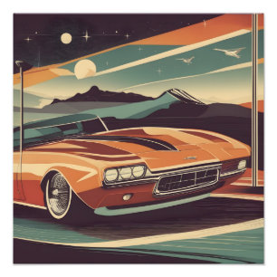 Klassisches Retro-Vintage-Poster Fotodruck