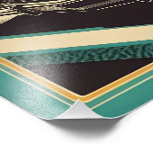 Klassisches Retro-Vintage-Poster Fotodruck (Ecke)