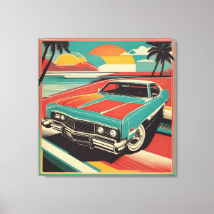 Klassisches Retro-Vintage-Poster Leinwanddruck