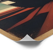 Klassisches Retro-Vintage-Poster Poster (Ecke)