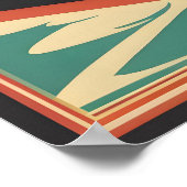 Klassisches Retro-Vintage-Poster Poster (Ecke)