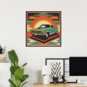Klassisches Retro-Vintage-Poster Poster (Heimbüro)