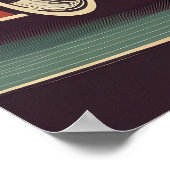 Klassisches Retro-Vintage-Poster Poster (Ecke)