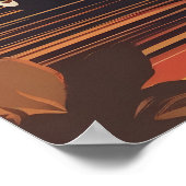 Klassisches Retro-Vintage-Poster Poster (Ecke)