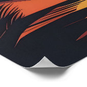 Klassisches Retro-Vintage-Poster Poster (Ecke)