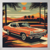 Klassisches Retro-Vintage-Poster Poster (Vorne)