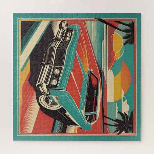 Klassisches Retro-Vintage-Poster Puzzle (Horizontal)