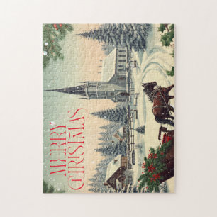 Klassisches/Retro Weihnachten/Winter Puzzle