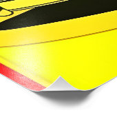 Klassisches Retroposter Fotodruck (Ecke)