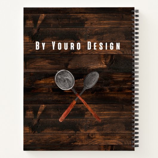 Klassisches Rezept der Familie Notizblock (Rückseite)