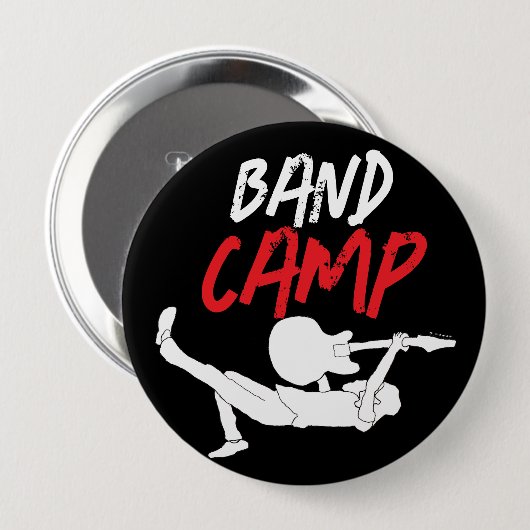 Klassisches Rock-Band-Camp Button (Vorne & Hinten)