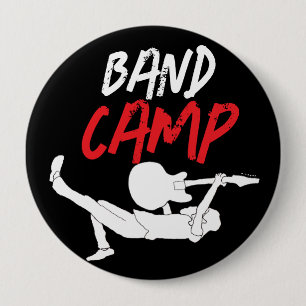 Klassisches Rock-Band-Camp Button