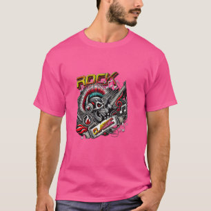 Klassisches Rock Skull Kopfhörer-Musikdesign Lover T-Shirt