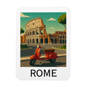 Klassisches Rom Italien Kolosseum Vintage Reise Magnet
