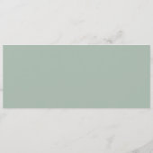 Klassisches rosa Blumenmenü Menükarte (Rückseite)