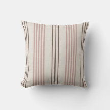 Klassisches Rosa-Braun-Ticking-Streifenmuster